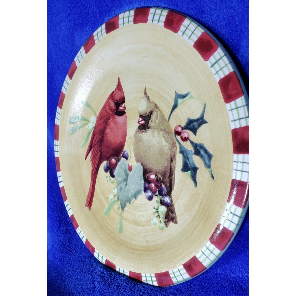 Beautiful Lenox “Winter Greetings Everyday Cardinal” Holiday Plate - Picture 3 of 9